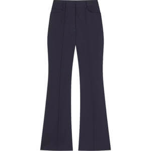 LK Bennett Susie Cotton Blend Flared Trousers